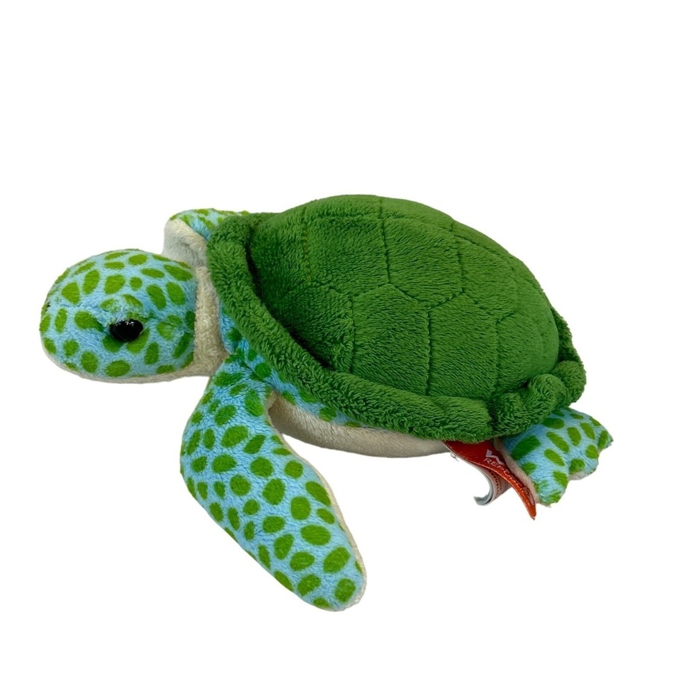 Wild Republic Green Spotted Sea Turtle‎ 8" Plush Stuffed Animal